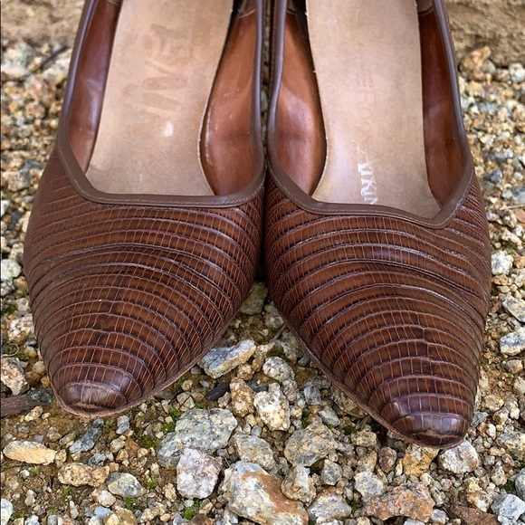 Vintage Roos Atkins lizard pump size 7 1/2AA - Picture 3 of 8